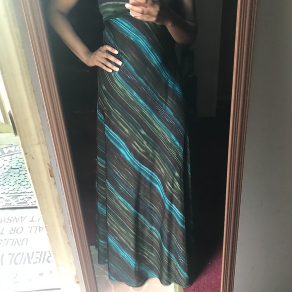 Multi-Colored - Alyn Paige Sexy Maxi Dress - Picture 2 of 5
